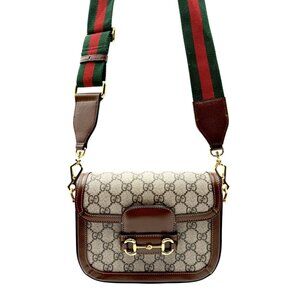 Gucci Crossbody Bag With Adjustable Strap & Monogram Canvas